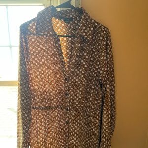 Sanctuary pattern button down dress